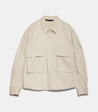 Topshop + Shirt With Patch Pockets