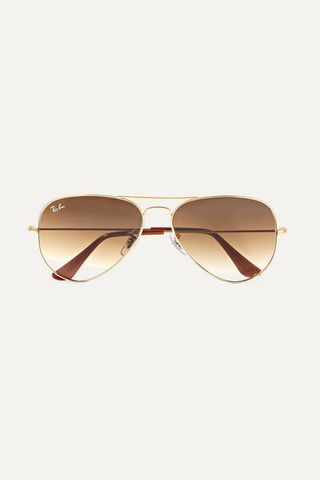 Ray-Ban + Aviator Gold-Tone Sunglasses