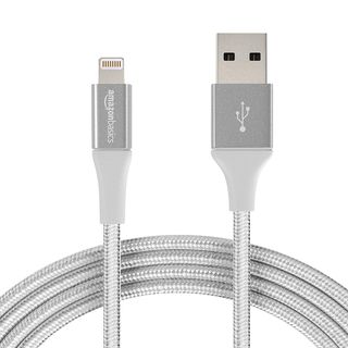Amazon Basics + Double Braided Nylon Lightning to USB Cable