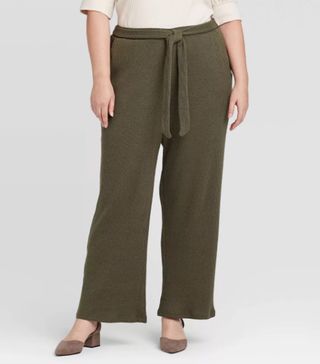 Who What Wear + Mid-Rise Cozy Rib Lounge Pants