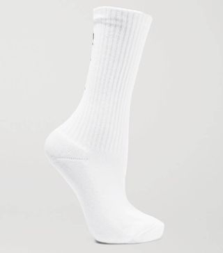 Balenciaga + Ribbed Intarsia Cotton-Blend Socks