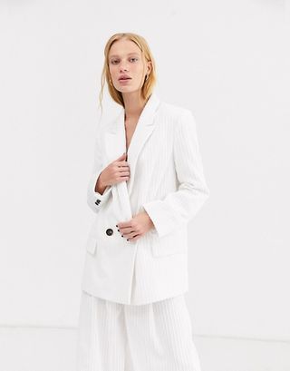 ASOS + Cord Suit in Cream