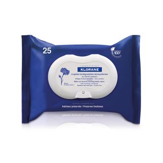 Klorane + Soothing Make-Up Removal Wipes with Cornflower - Biodegradable