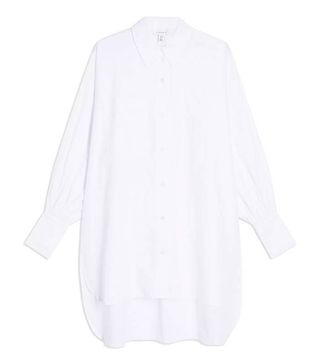 Topshop + White Oversized Poplin Shirt