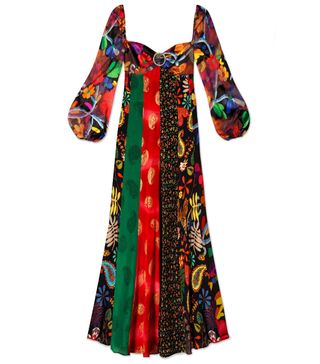 Rixo + Long Sleeve Midi Dress