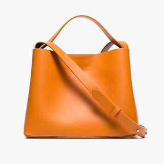 Aesther Ekme + Orange Mini Sac Leather Bag