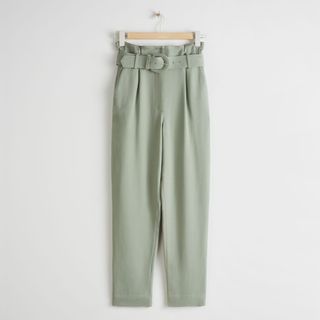 & Other Stories + Belted Paperbag Waist Trousers