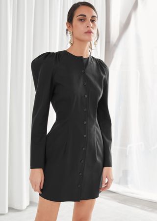 & Other Stories + Structured Button Up Mini Dress
