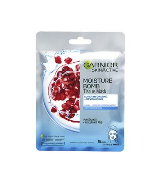 Garnier + Moisture Bomb Pomegranate Hydrating Face Sheet Mask