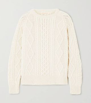 & Daugther + Doris Cable-Knit Wool Sweater