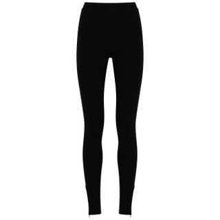 Totême + Black Stretch-Jersey Leggings