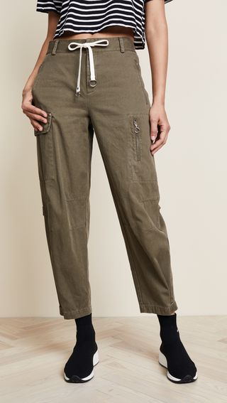 alexanderwang.t + Cotton Twill Cargo Pants