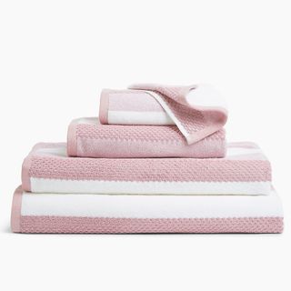 Marks and Spencer + Cotton Textured Stripe Towel