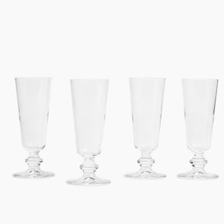 Marks and Spencer + Fluted Wine Glasses Set of Four