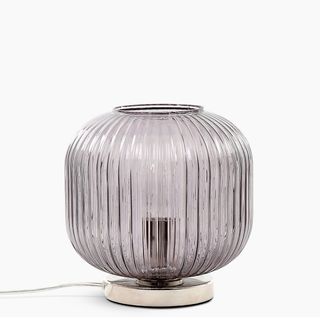 Marks and Spencer + Ribbed Glass Table Lamp