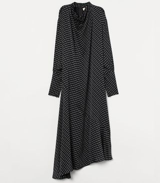 H&M + Dress With a Draped Collar
