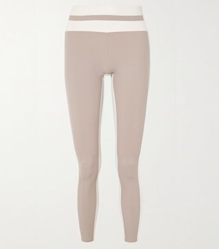 Vaara + Flo Tuxedo Two-Tone Stretch Leggings