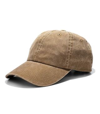 Vankerful + Washed Dyed Cotton Adjustable Solid Baseball Cap