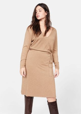 Violeta by Mango + Wrapped Midi Dress