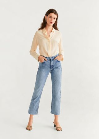 Mango + Straight Crop Sayana Jeans