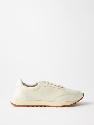 The Row + Owen Leather and Mesh Running Trainers