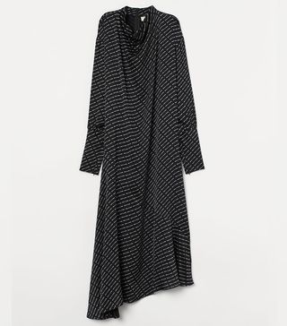 H&M + Dress With a Draped Collar