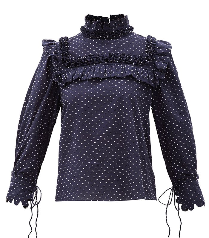 The Best Princess DianaInspired PieCrustCollar Blouses Who What Wear