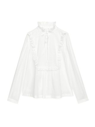 Arket + Broderie Anglaise Blouse