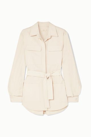 Matin + Belted cotton-canvas jacket
