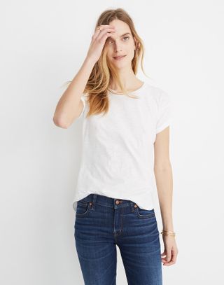 Madewell + Whisper Cotton Crewneck Tee