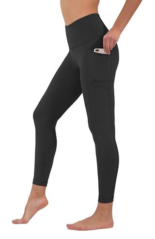 90 Degree By Reflex + High Waist Tummy Control Squat Proof Ankle Length Leggings with Pockets