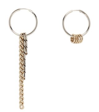 Justine Clenquet + Silver & Gold Jane Bicolor Earrings