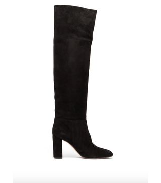 Gianvito Rossi + Melissa 85 Knee-High Suede Boots