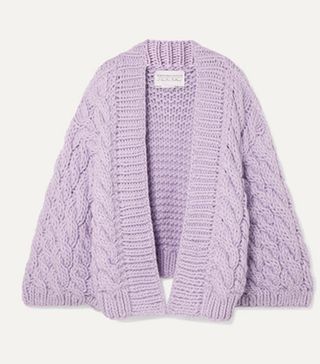 I Love Mr Mittens + Cable-Knit Wool Cardigan