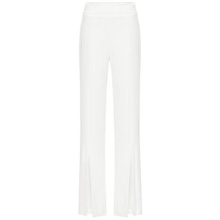 Jonathan Simkhai + Slit-Front Crêpe Trousers