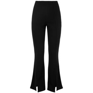 New Look + Black Split Flared Trousers