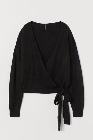 H&M + Knit Wrap-Front Cardigan
