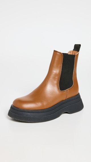 Ganni + Creepers Chelsea Boots