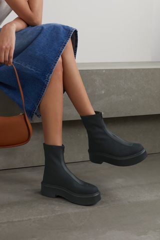 The Row + Canvas Platform Ankle Boots
