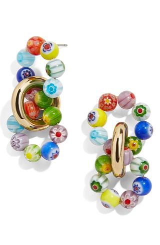 Baublebar + Glass Bead Link Earrings