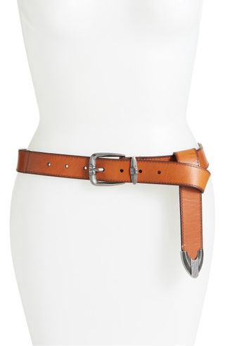 Frye + Flat Panel Leather Belt