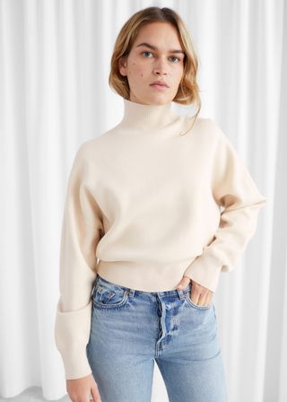 & Other Stories + Boxy Mock Neck Sweater