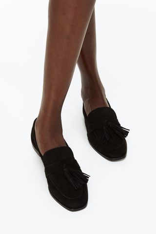 H&M + Tasseled Suede Loafers