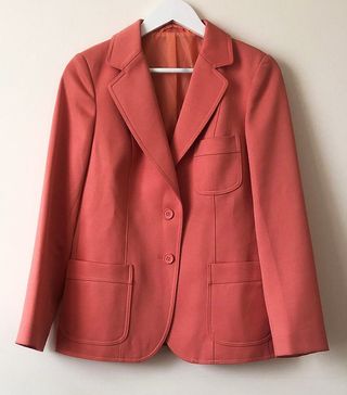 VIntage + Pink Rose Colour Blazer