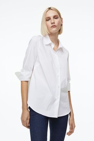 H&M + Cotton-Blend Shirt