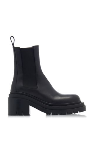 Bottega Veneta + The Lug Leather Ankle Boots