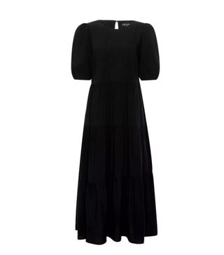 Dorothy Perkins + Black Sustainable Viscose Puff Sleeve Smock Dress