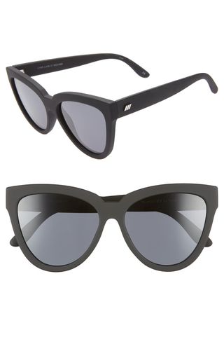 Le Specs + Liar Liar 57mm Polarized Cat Eye Sunglasses