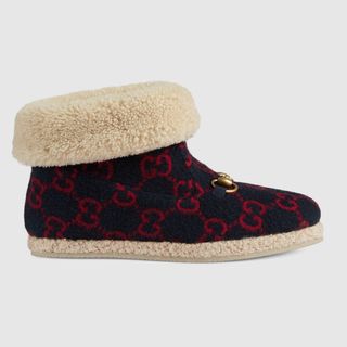 Gucci + GG wool Ankle Boots