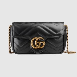 Gucci + GG Marmont Matelassé Leather Super Mini Bag